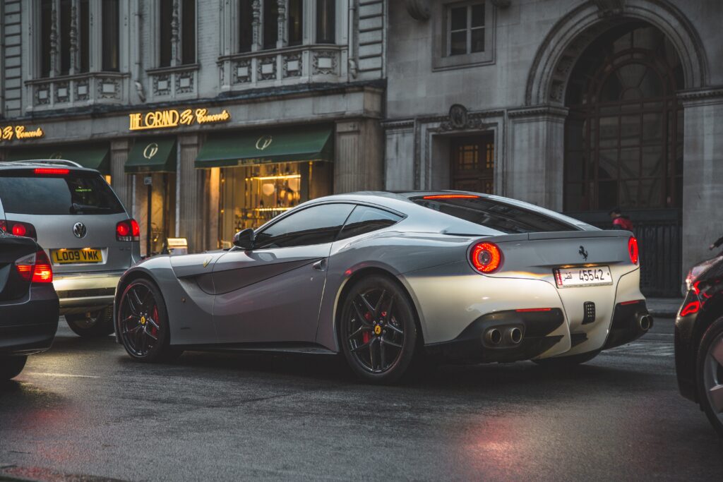 Ferrari in London street