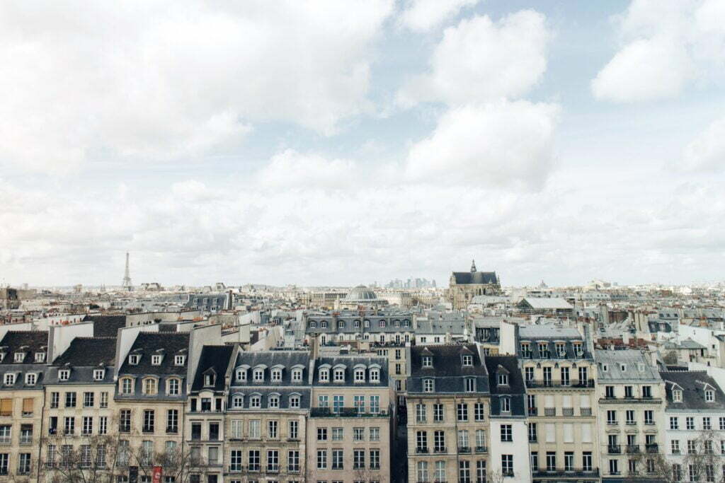 Paris, France, cityscape of property