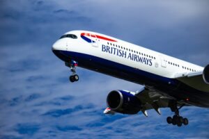 British Airways jet landing