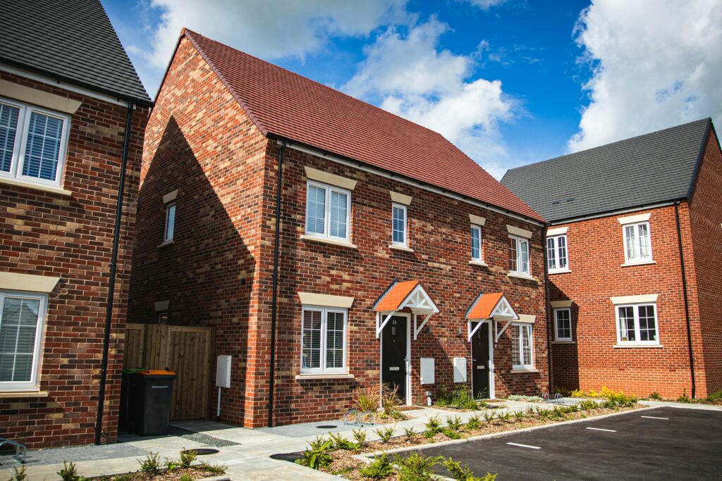 A brand new housing estate in Bedford UK. Filled with 3, 4 and 5-bed homes